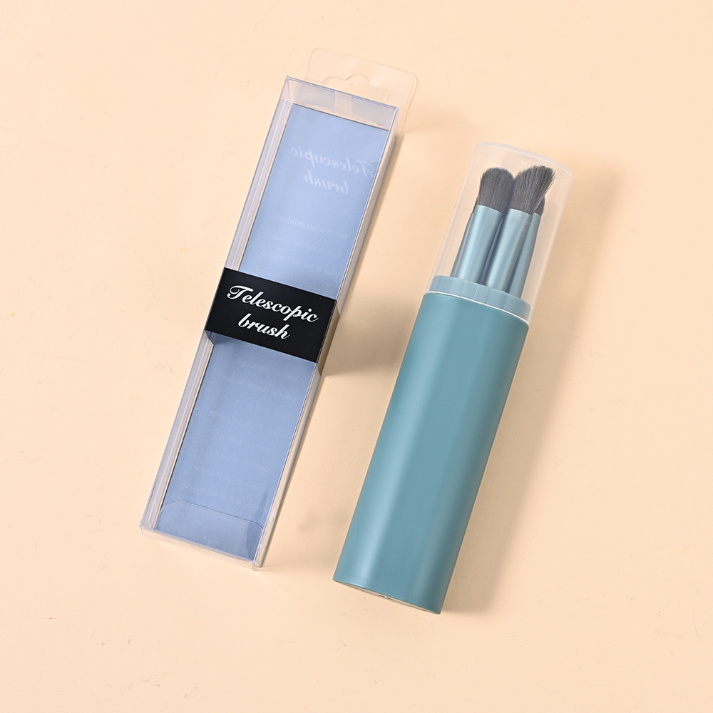 5 Makeup Brushes Portable Set Eyeshadow Brush Loose Powder Foundation Eyebrow Brush Complete Brush Beginner Makeup Tools Specification drawing