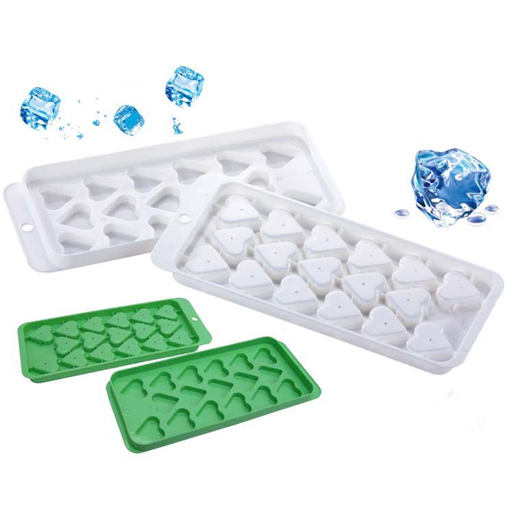 DIY creative 18-compartment heart-shaped plastic ice cube tray mold, ice cube block ice box, chocolate mold ice box Item Picture