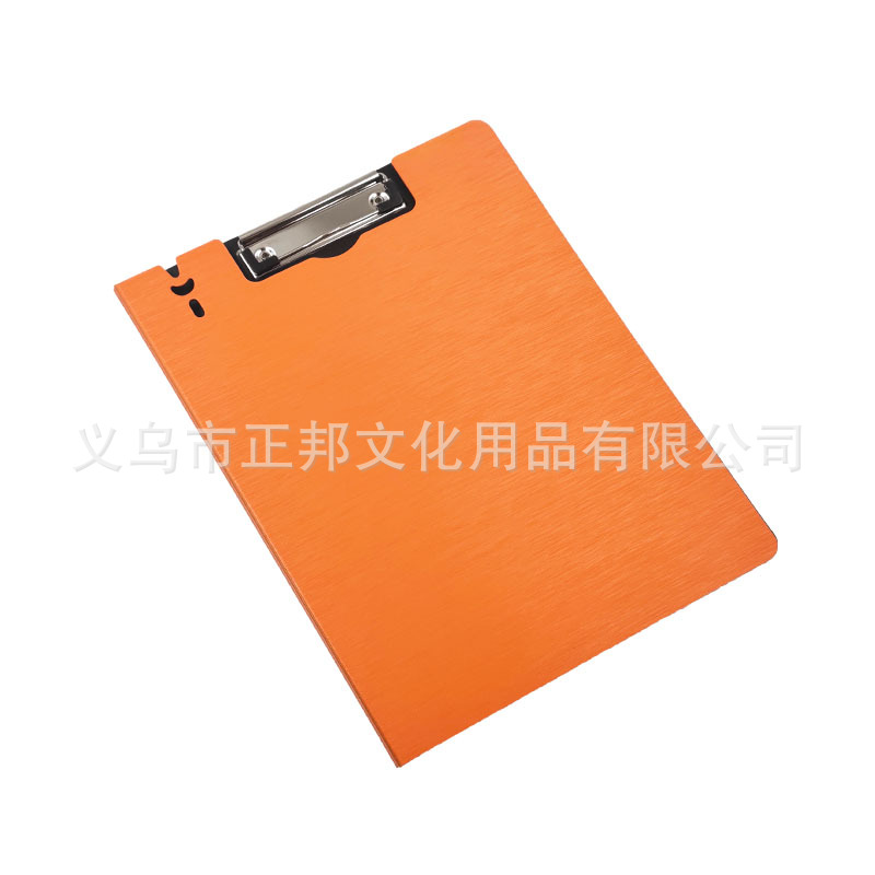 Factory direct sales of A4 foamed PP brushed texture writing board clips, vertical opening color double-opening plastic file folders, customizable Application Scenario