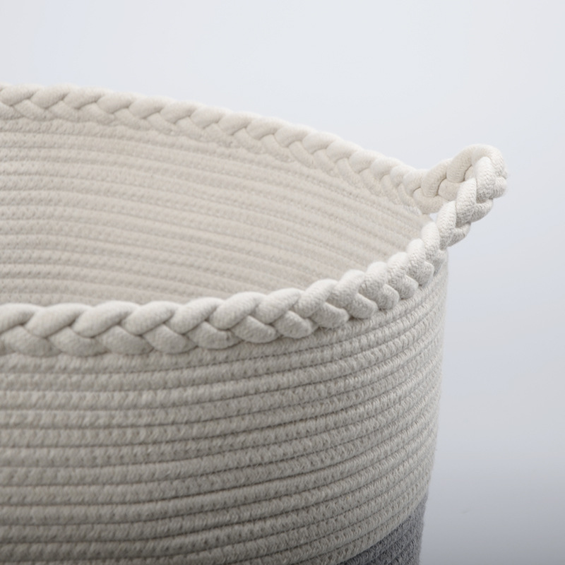 Amazon Foldable Laundry Basket Home Cotton Cord Laundry Basket Large Capacity Toy Clothes Storage Bucket Application Scenario