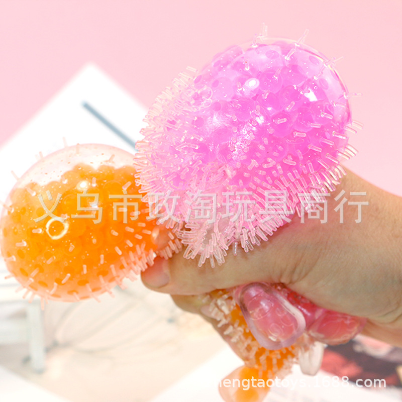 New Beaded Bear Pressure Relief Bead Ball Cross-Border E-Commerce Tpr Children Adult Pressure Relief Toys Bear Paradise Toys details Picture