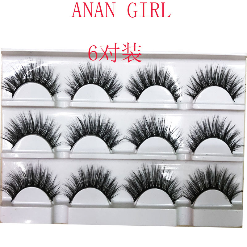 Manufacturers Direct Sales Of Cross-Border False Eyelashes 6 For Europe And The United States Popular Comfortable Natural False Eyelashes Direct Sales details Picture