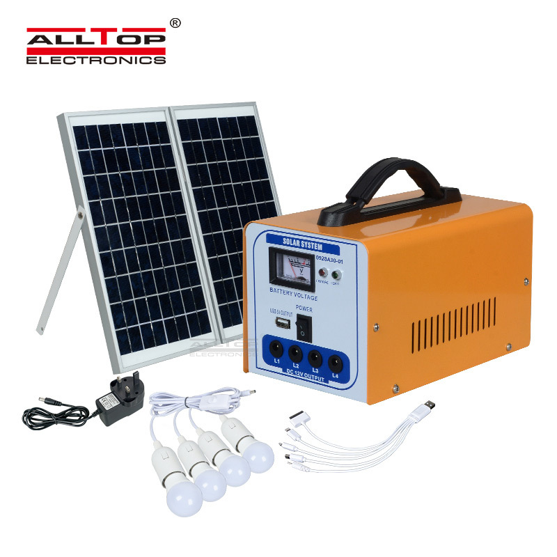 Solar household system, 18v30W small system, generator set, mobile power generation, outdoor lighting Specification image