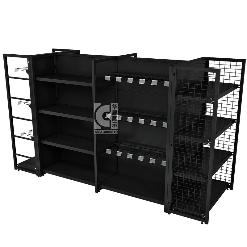 Supermarket Shelves Display Shelves All Iron Hole Hole Board Convenience Store Meiyijia Stationery Snacks Mother And Child Item Picture
