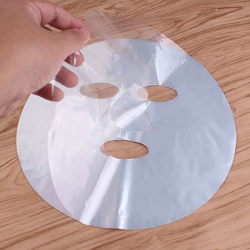Hydrating mask, cling film mask, ultra-thin disposable mask paper, disposable plastic mask, 100 pieces shanilak Specification image