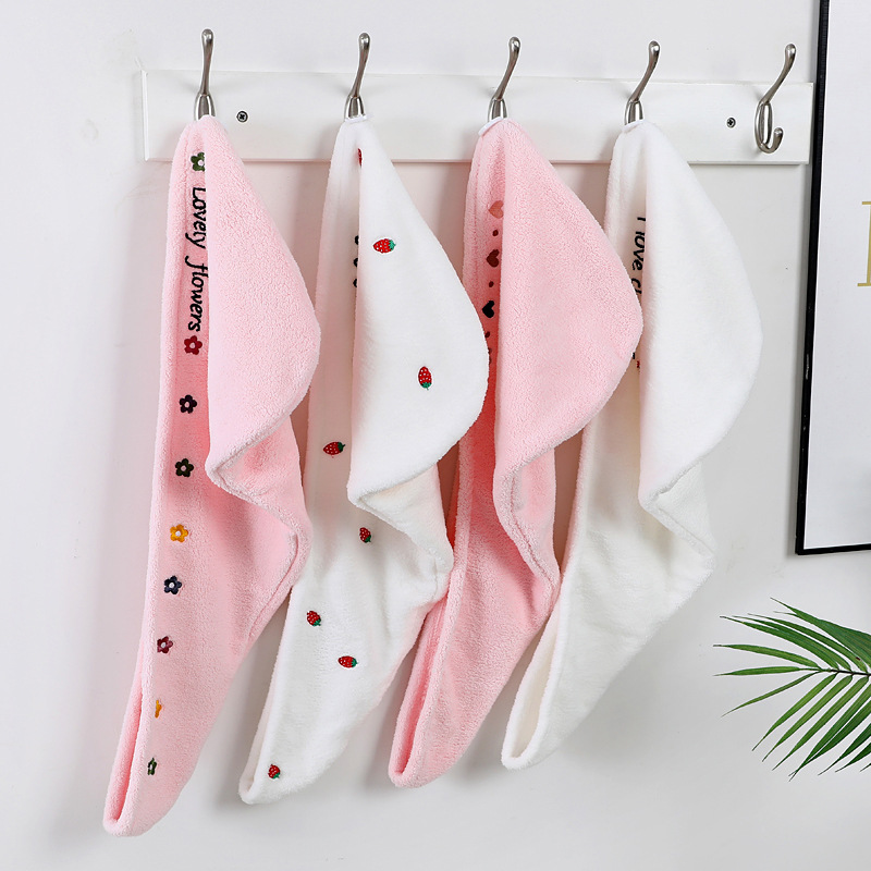 Manufacturers Dry Hair Cap Absorbent Quick Drying Shower Cap Women Lovely Hair Drying Towel Thickened Short And Long Hair Scarf details Picture
