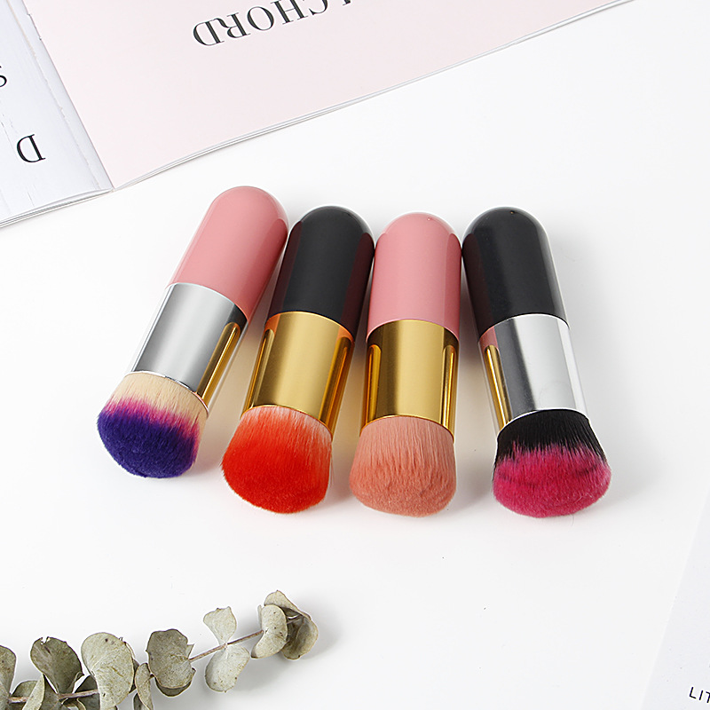 Foreign Trade Hot Short Handle Small Fat Makeup Brush Portable Single Bb Cream Powder Foundation Brush Beauty Makeup Tools In Stock Specification drawing
