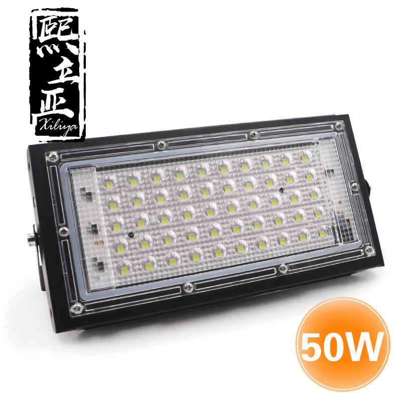 led floodlight module 50W 110v220V aluminum floodlight weight 137g 6500K outdoor lighting factory full figure