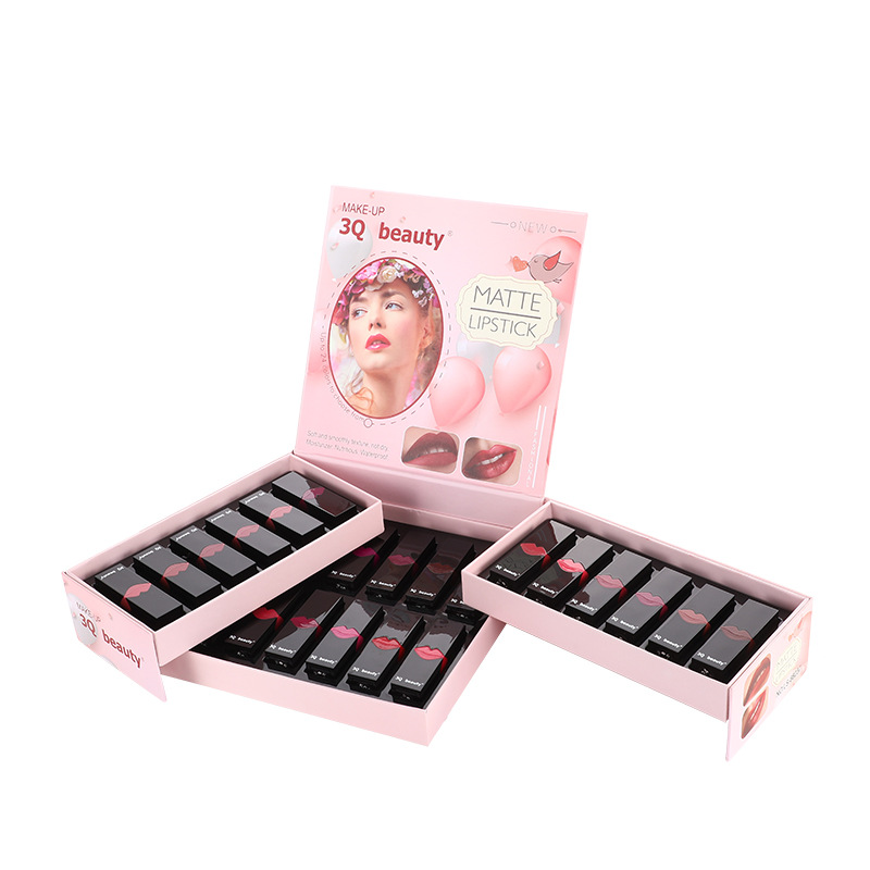 3Q Beauty Cross-Border Velvet Mist Lipstick Non-Stick Cup Continuous Moisturizing Matte Lipstick Lip Gloss Lipstick Set Item Picture