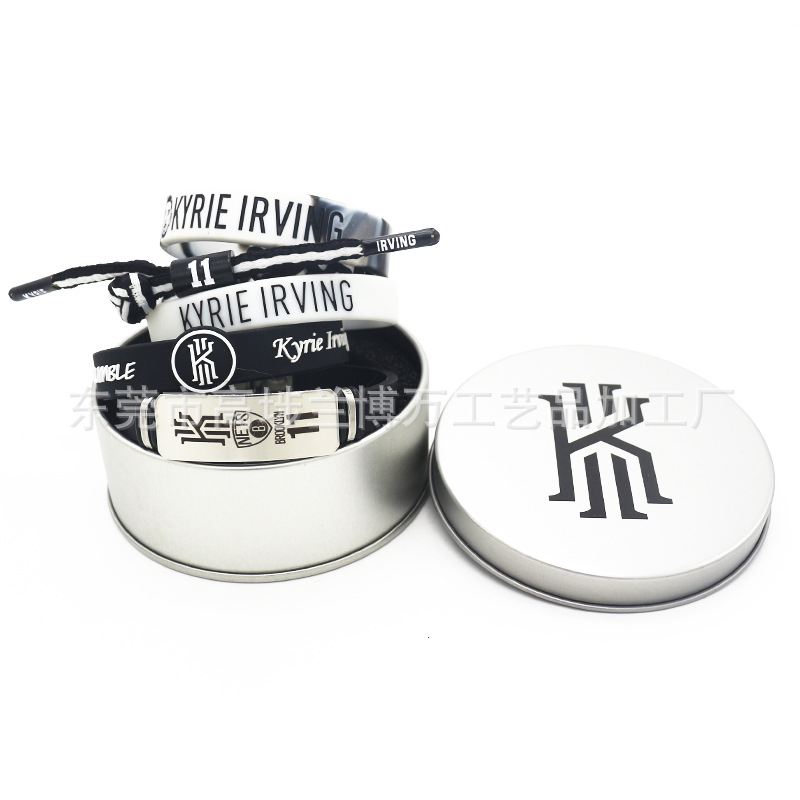 Iron box 5-piece set Large metal shoelace strap adjustable head signature Kobe James Curry bracelet Application Scenario