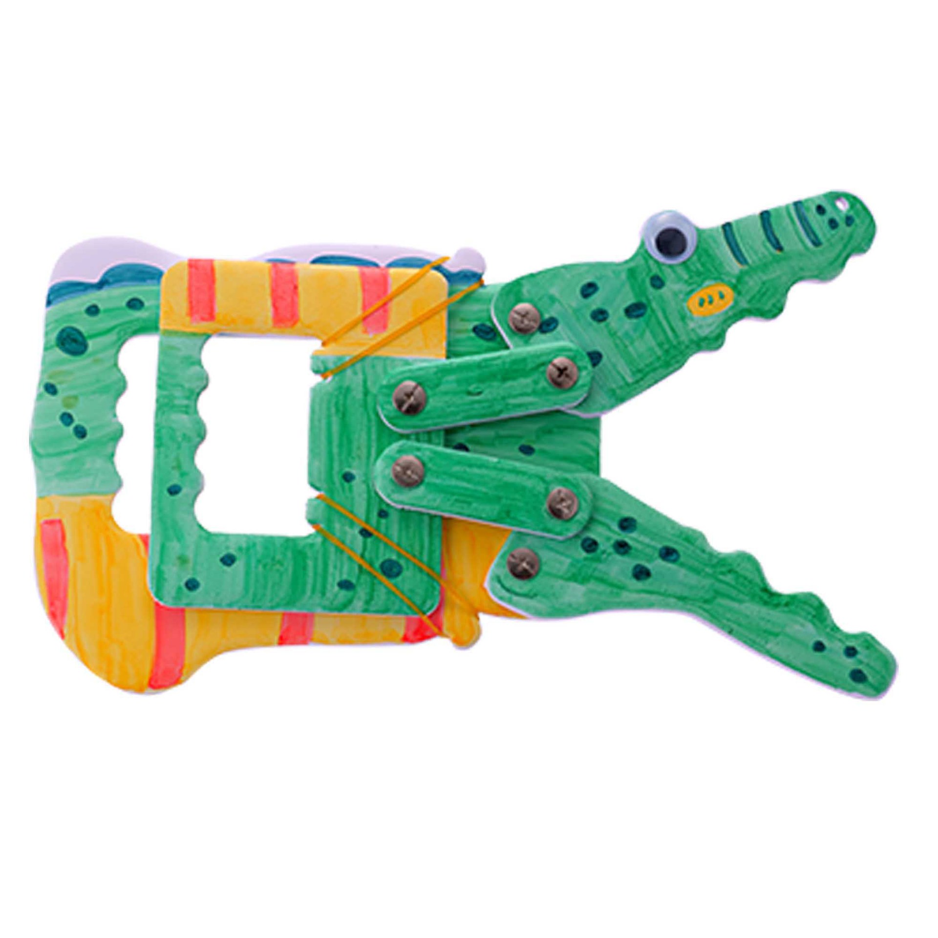 Crocodile manipulator science experiment manual material package STEAM education primary school physical chemistry technology small production