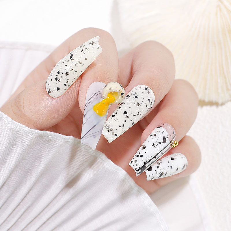 shanilak nail uv Gel Nail Polish Gel, a popular quail eggshell gel on Xiaohongshu, is a versatile and popular Japanese phototherapy spotted dog textured nail polish details Picture