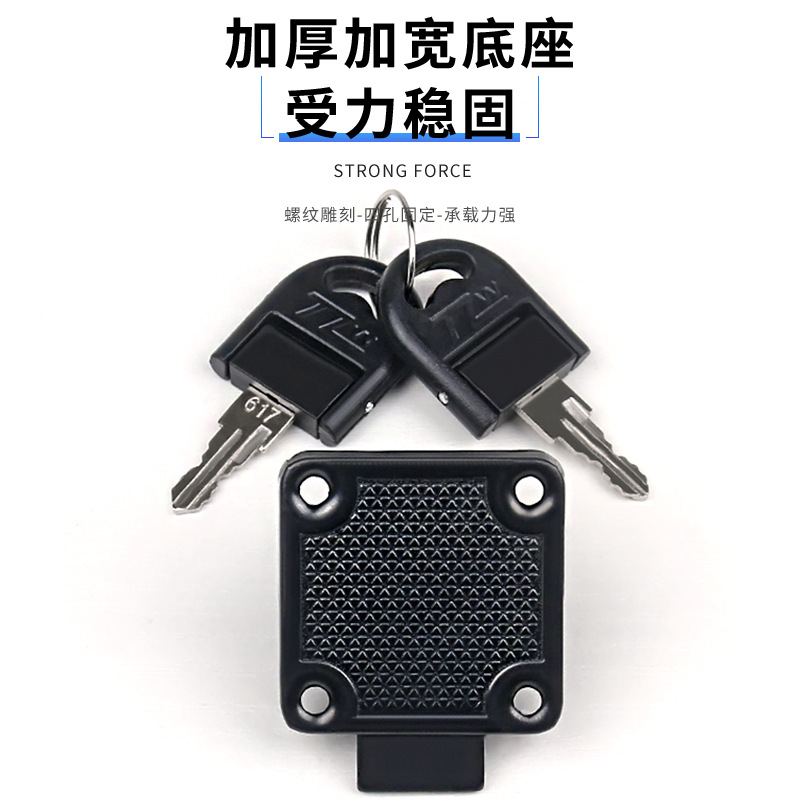 Factory Direct Office 138 Drawer Square Tongue Lock Home Wardrobe Door Lock Stainless Steel Hardware Cabinet Door Cabinet Square Tongue Lock Specification drawing
