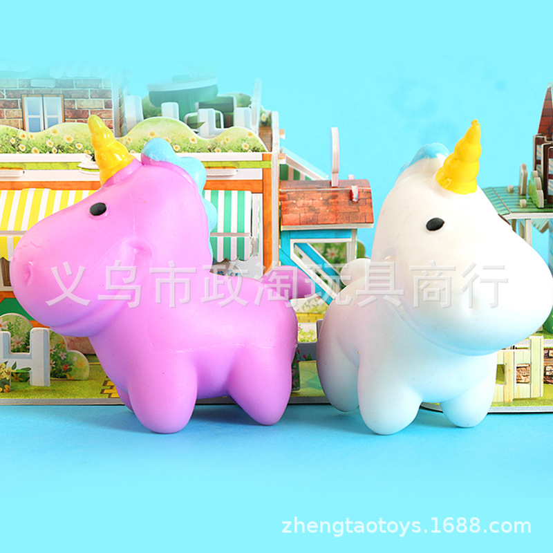 Unicorn Flour Ball Lala Vent Toy Foreign Trade Japan And South Korea Hot Cross-Border Light Mud Tpr Simulation Animal Toys Application Scenario