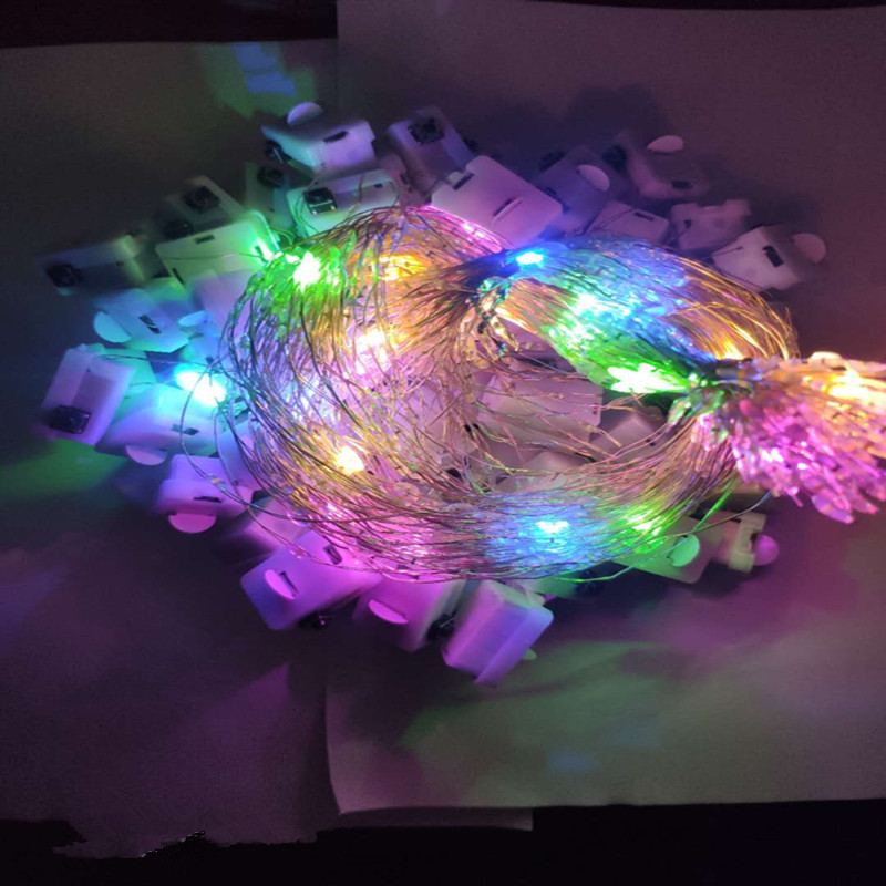 Manufacturer's Supply Of Ten Light Emitting Led Light String Wreath Small Square Box Three Function Flashing Light String Led details Picture