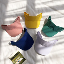 Basic hat female summer tide solid color everything running empty top shade baseball cap sports duck tongue sun cap wholesale