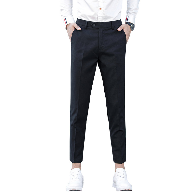 夏季薄款九分白底实物图