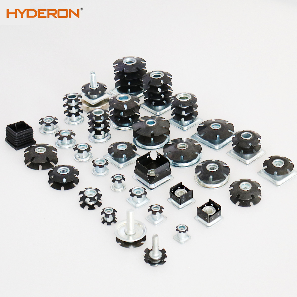 Plum blossom spring piece sunflower star nut connector, pipe nut connector, furniture accessories