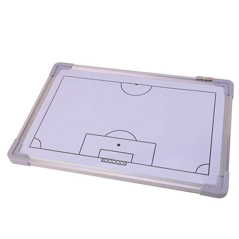 White background aluminum alloy frame magnetic teaching football tactical board wall-mounted competition training coach sand table demonstration board Item Picture