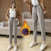 New casual pants for autumn and winter: thickened tweed pants, high-waisted radish pants, loose skinny pants, versatile cigarette tube pants Application Scenario