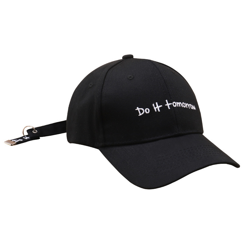 Hat Female Summer Ins Cap Male Solid Color Korean Embroidered Visor Cotton Couple Baseball Cap A Generation Item Picture