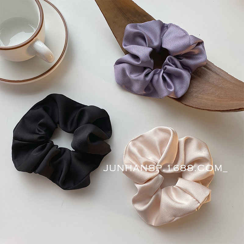 优雅风chic气质缎面大肠发圈ins肥肠圈酒大肠圈韩国简约女头饰