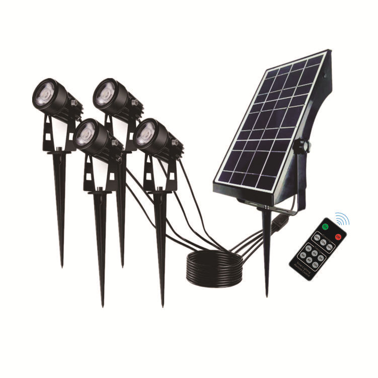 Cross-border foreign trade solar lawn lights, ground insert lights, floodlights, garden lights, wireless remote control lights, factory direct sales with discounts Item Picture
