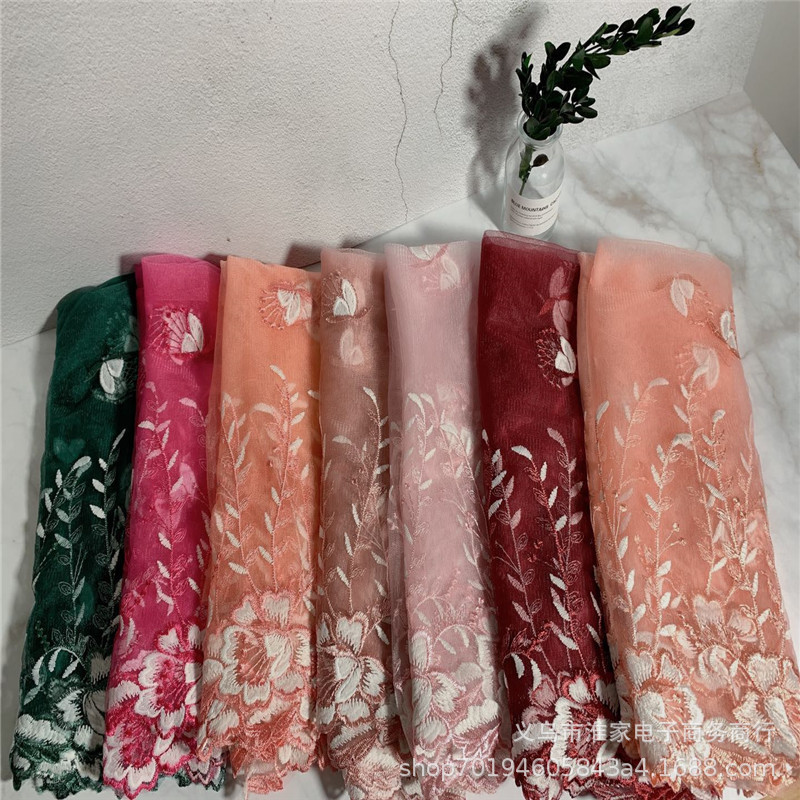 Factory direct sales of home textile accessories, embroidery, small butterfly fabric, skirts, wedding dresses, lace accessories, customization