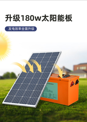 太阳能发电机家用12/24v全套小型户外太阳能发电板锂电池发电系统详情图3