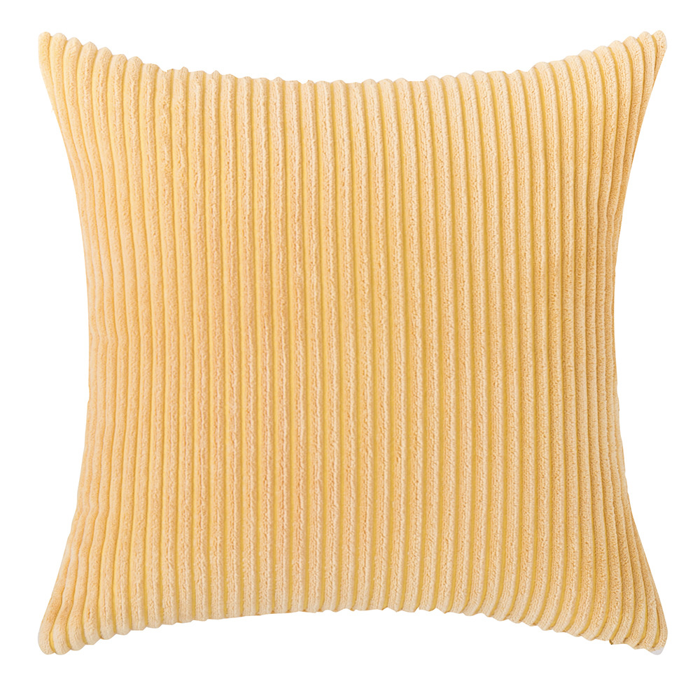 Nordic InS-style corduroy pillowcase, solid color striped sofa cushion, backrest, office lumbar support, lumbar pillow Item Picture