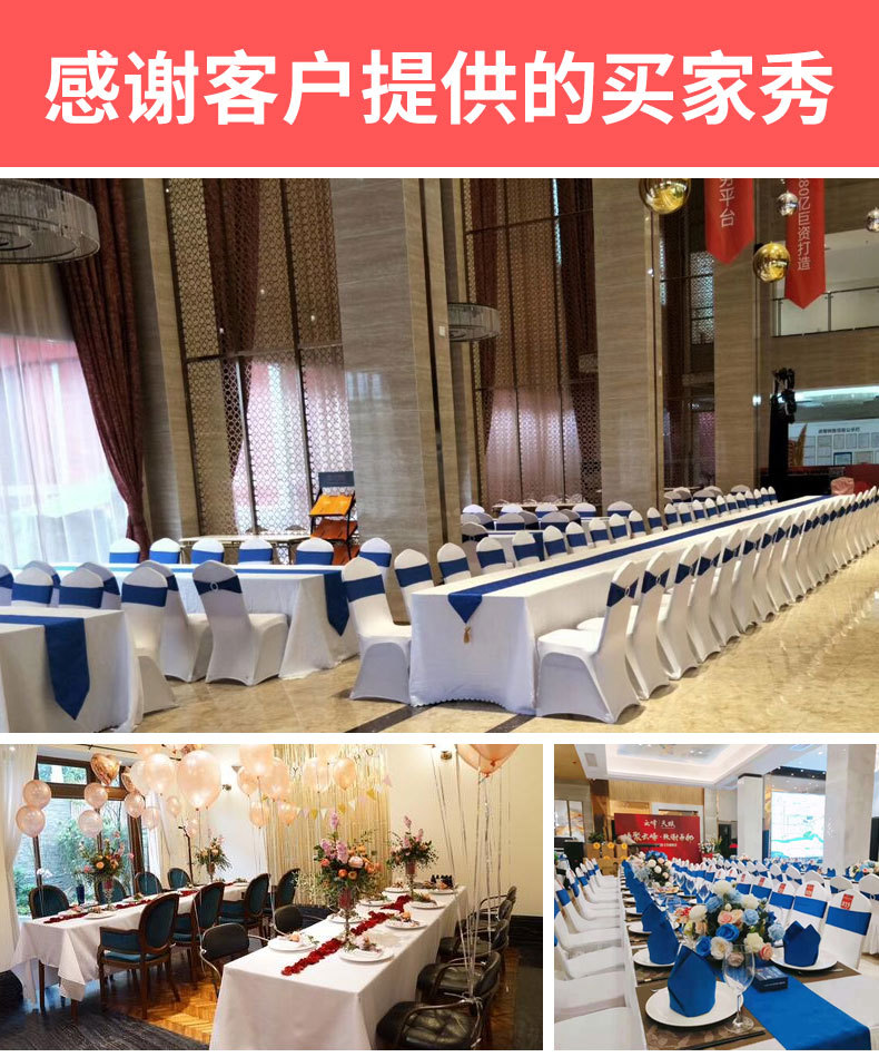 Hotel tablecloths, conference tablecloths, table skirts, satin, smooth surface, rectangular, square, solid color, banquet tablecloths, navy blue, thickened pic 12