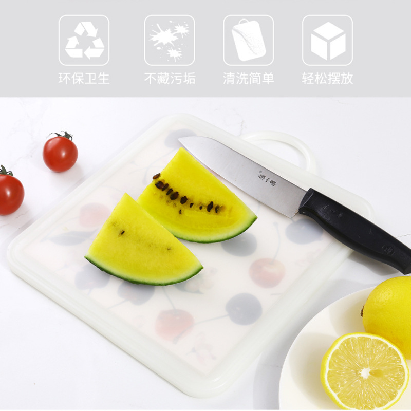 可爱双面用菜板塑料水果案板家用厨房切菜板易清洗带刻度方便测量详情图2