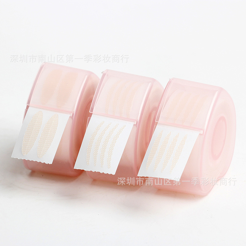 Water double eyelid adhesive lace gauze packing with protective film heart-shaped roll breathable water spray is sticky hair full figure