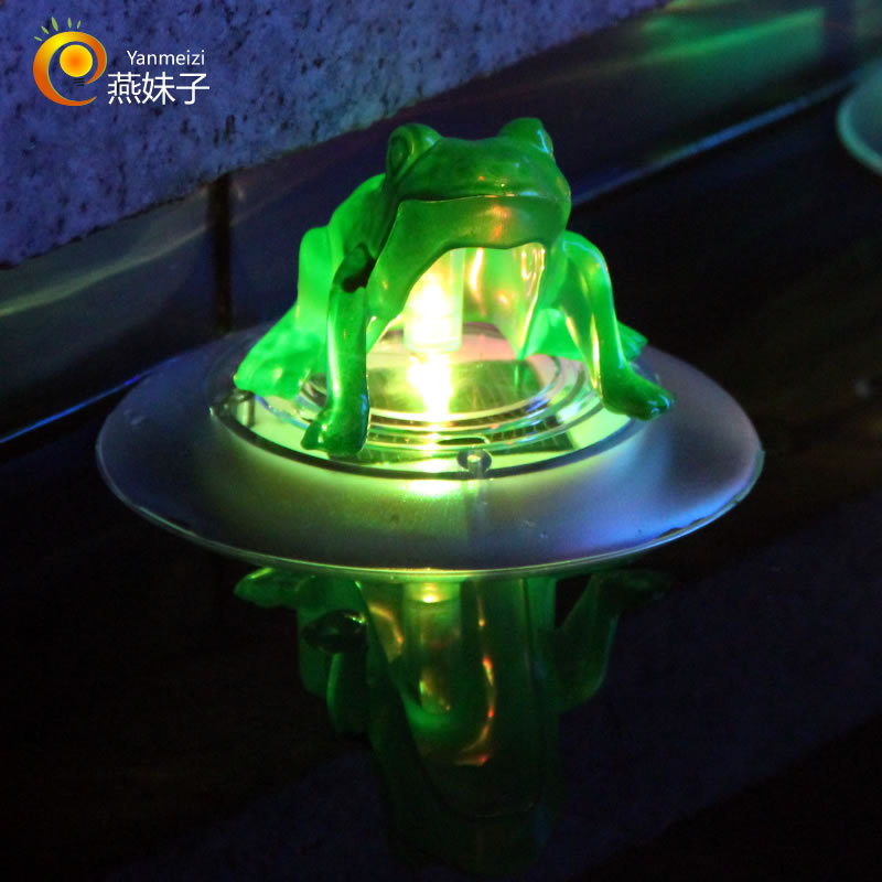 Solar Outdoor Water Drift Light Colorful Gradient Pond Light Led Outdoor Waterproof Garden Light Cable-Free details Picture
