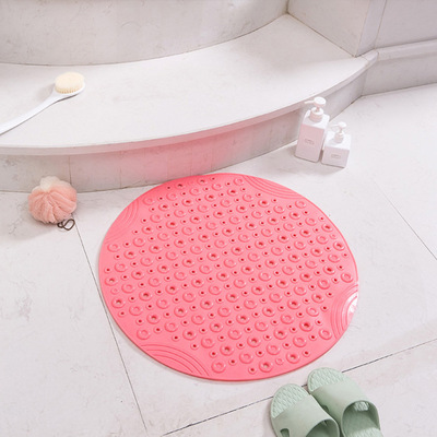 Manufacturer Donut Bathroom Non-Slip Mat Strong Suction Cup Unscented Pvc Toilet Toilet Shower Floor Mat Bathtub Mat Specification drawing