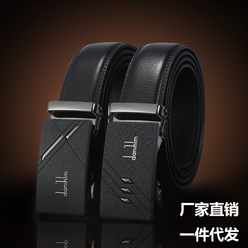 Wholesale Men's Leather Belt All Business Automatic Buckle Head Cowhide Belt Gift Belt Manufacturers Direct Sales Application Scenario