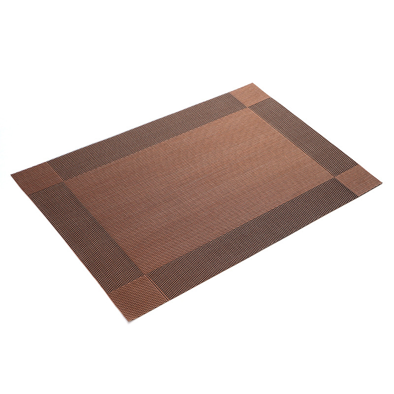 Manufacturers Direct Sales Of Table Mat European Solid Color Hotel Restaurant Heat Insulation Mat Non-Slip Dust Mat Table Flag Printing Logo Item Picture