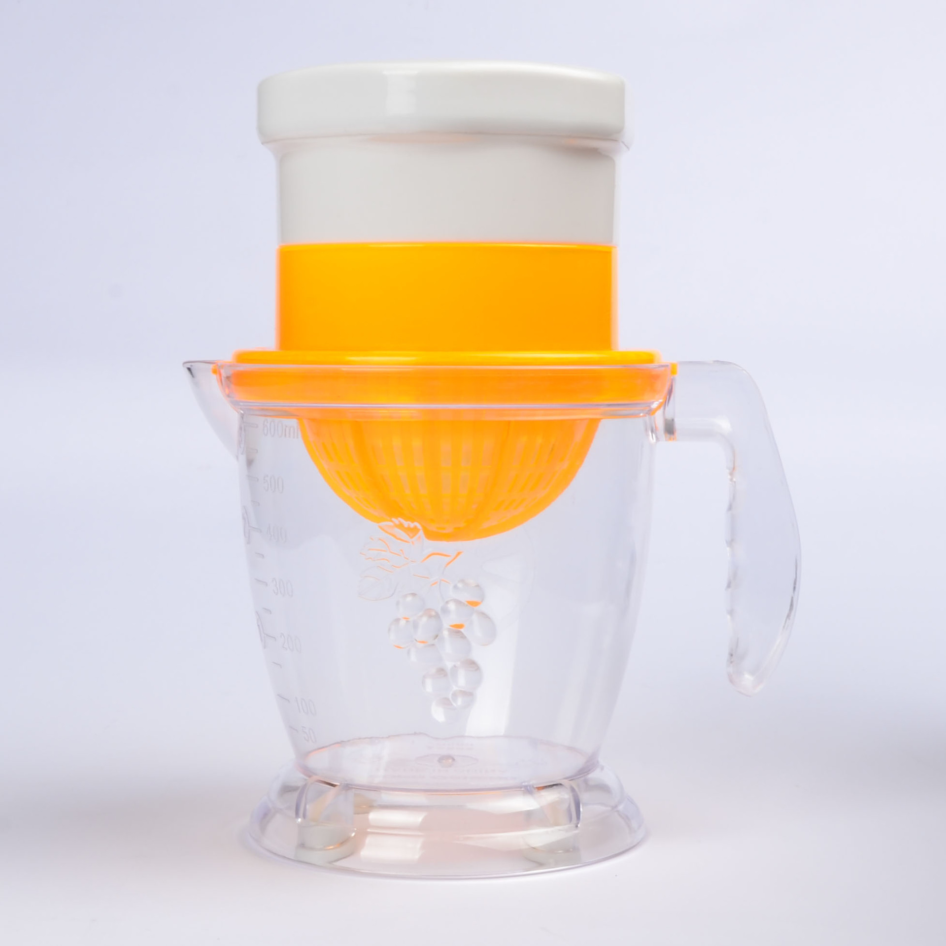 塑料榨汁器 榨汁杯手动迷你家用小型榨柠檬手动挤汁器橙子压汁器