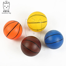 厂家批发6寸PVC充气玩具小篮球10cm彩绘划线加厚儿童训练拍拍皮球