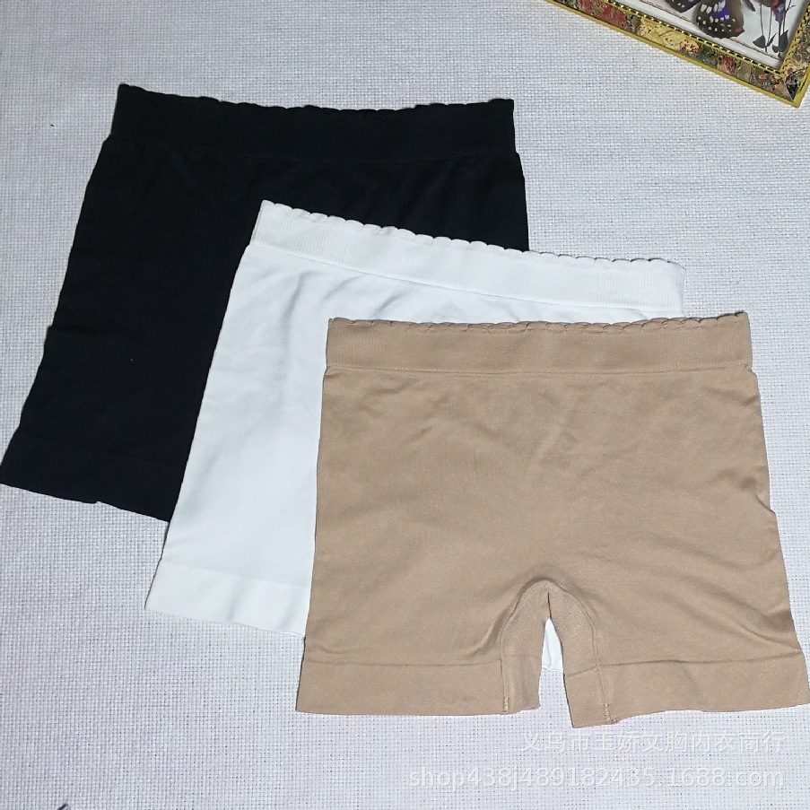Jokey Foreign Trade Single Slim-Fit Nylon Mid-Waist Anti-Slip Boxer Briefs Thigh Anti-Scratch Skirt Underwear Women Specification drawing
