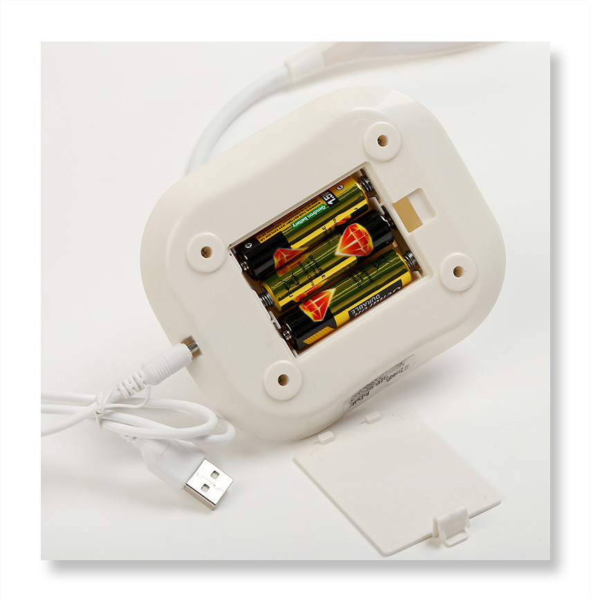 New LED desk lamp, USB cable direct plug power supply or battery dual use, eye-protecting study dormitory reading small book light, night light details Picture