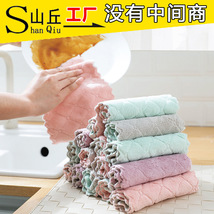 抹布家务清洁厨房洗碗布吸水不易掉毛油刷碗家用毛巾懒人百洁布