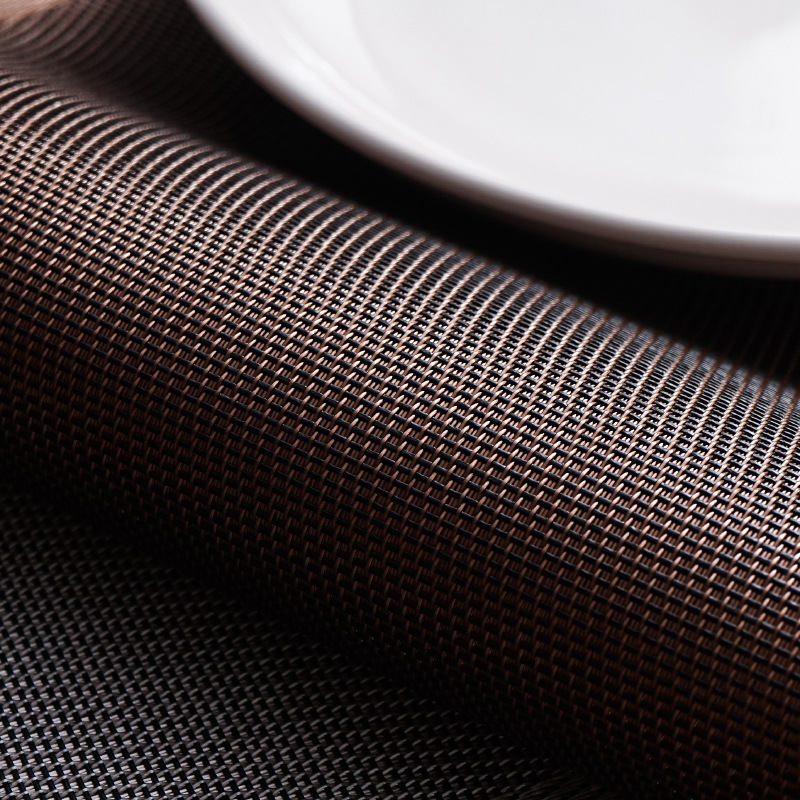 Manufacturers Direct Sales Of Table Mat European Solid Color Hotel Restaurant Heat Insulation Mat Non-Slip Dust Mat Table Flag Printing Logo Specification drawing