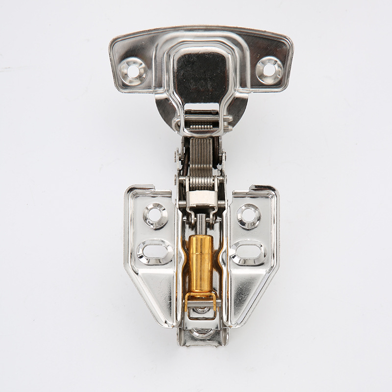 Stainless steel short arm hinge damping buffer hydraulic cabinet door hinge wardrobe mute aircraft spring hinge hardware Specification drawing