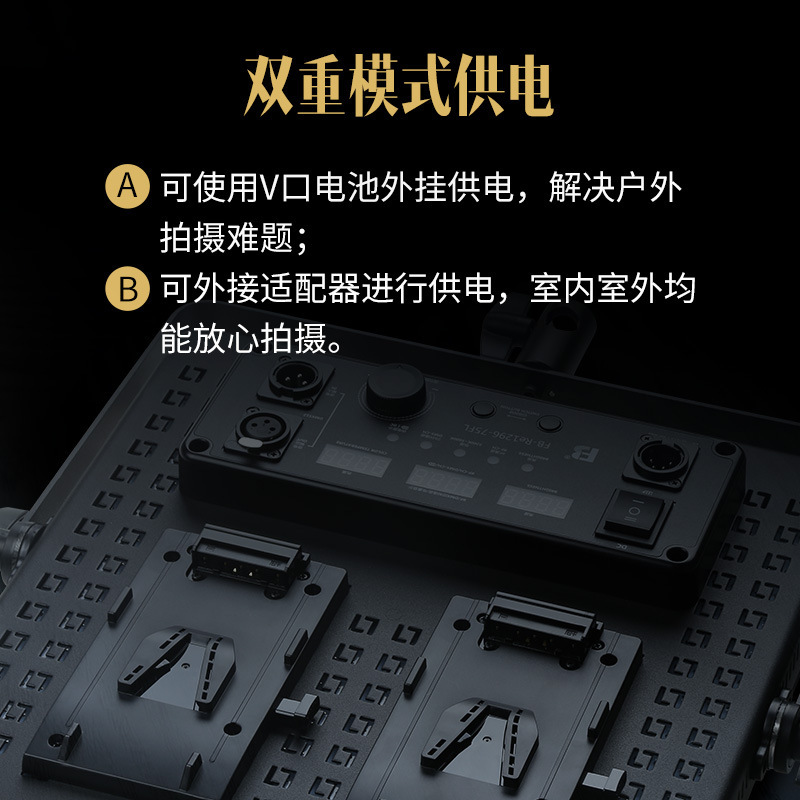 Fengbiao Photography Light 75W fill Light, studio shooting lighting, Professional film and television light, focusing camera soft light details Picture