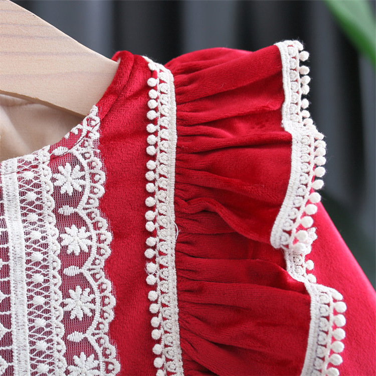 Wholesale of children's clothing: girls' dresses, autumn and winter fleece, infant and toddler girls' dresses, baby princesses' dresses, and children's New Year outfits Specification image