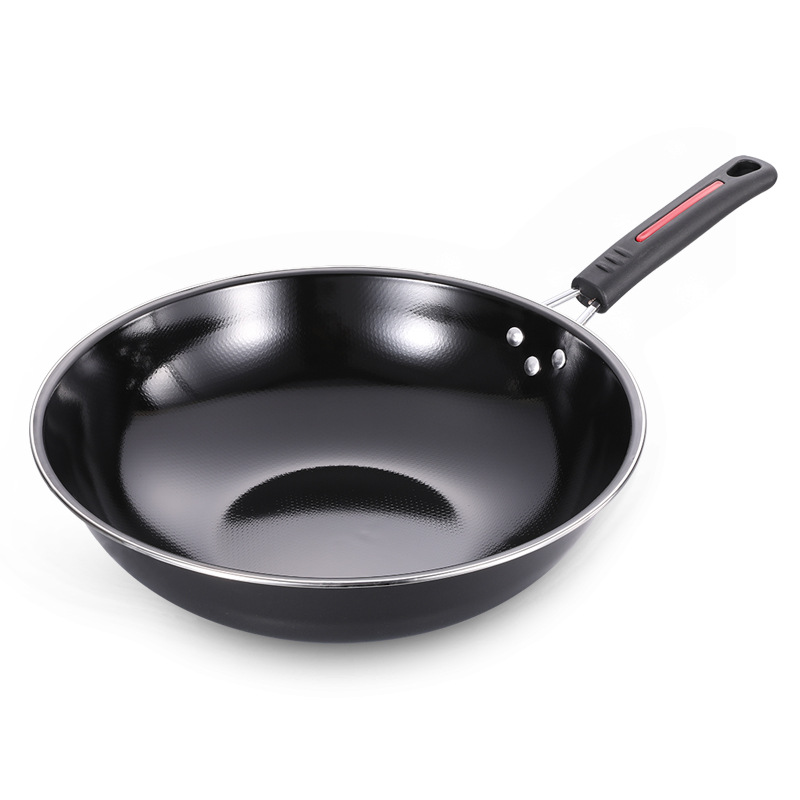 Our factory produces pearl genuine stainless steel woks, cooking POTS, enamel POTS, and custom kitchenware. We offer sample processing for export Application Scenario