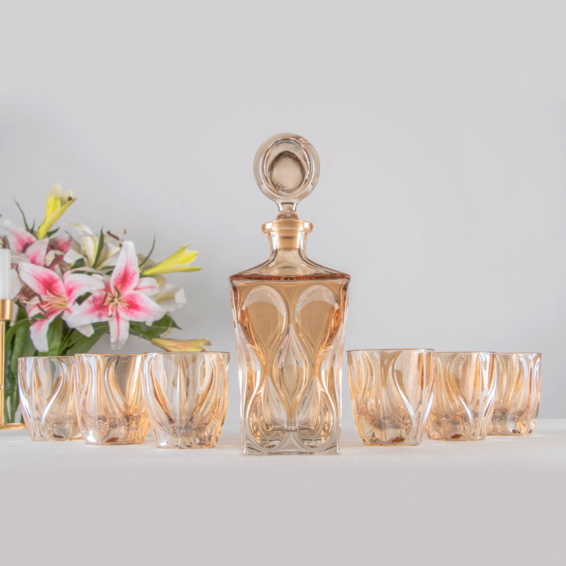 酒具/欧式/威士忌水晶玻璃/不锈钢配件/清酒壶产品图