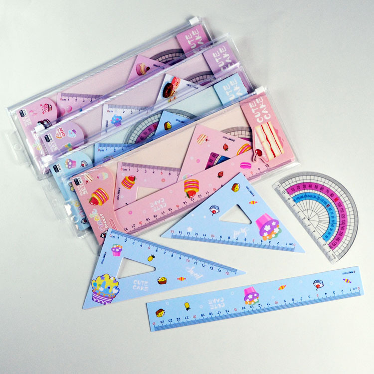 The Jungle Book PVC student set ruler protractor triangle ruler set custom ruler full figure