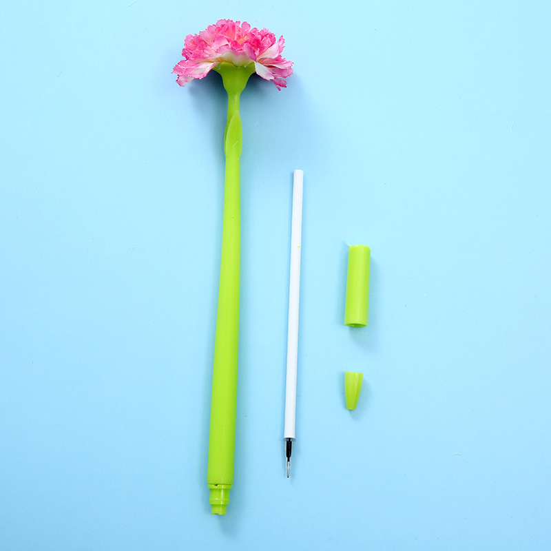 New Kannaixin Cloth Flowers Creative Silicone Pen Student Cartoon Custom Neutral Pen Manufacturers Wholesale Application Scenario